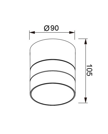 SALER * FOCO // APLIQUE IP65 1L*GX53 CORTEN